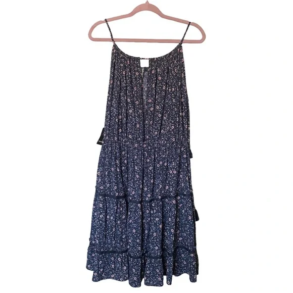 #T134- NWT Torrid Festi Halter Tassel Floral Dress  2X - Picture 2 of 5